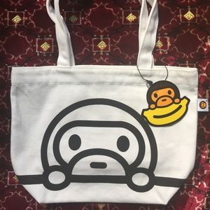 Baby Milo White Tote (Bape)